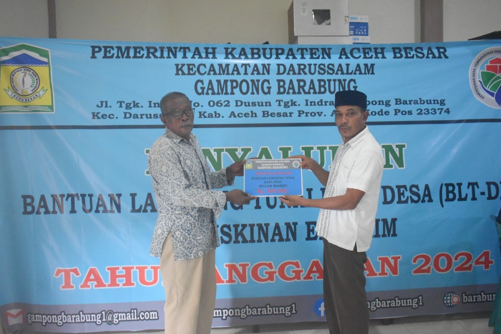  Program Bantuan BLT-DD Gampong Berabung Tahun Anggaran 2024